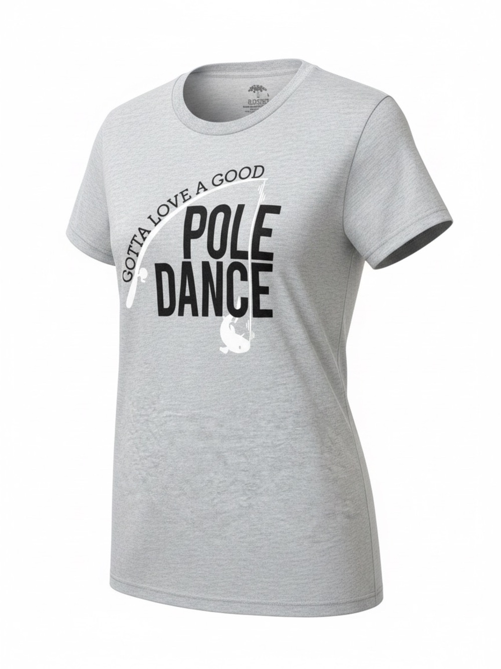 Pole Dance Graphic T-Shirt - Light Gray - ann arbor